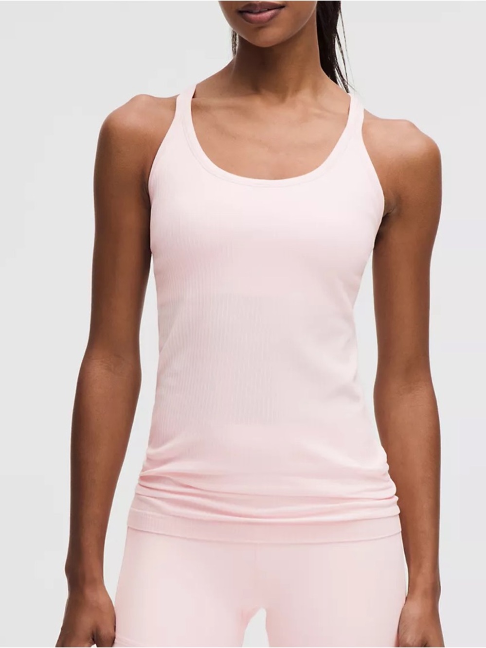Lululemon Ebb to Street Tank Top Light Support, B/C Cup size 6 light pink velvet